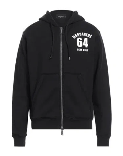 Dsquared2 Man Sweatshirt Black Size L Cotton