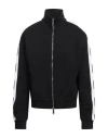 Dsquared2 Zip-up Sweatshirt With Logo Bands In Black