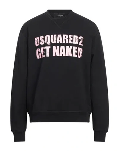 Dsquared2 Logo-print Cotton Sweatshirt In Black