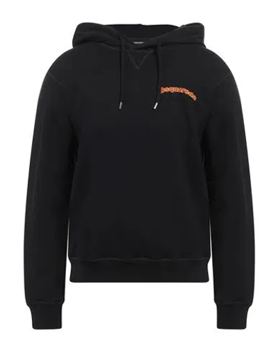 Dsquared2 Man Sweatshirt Black Size L Cotton, Elastane