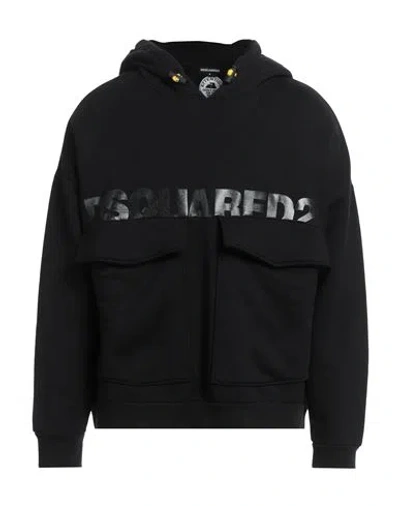 Dsquared2 Man Sweatshirt Black Size M Cotton