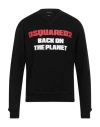 Dsquared2 Back On The Planet Sweatshirt In Black