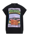 Dsquared2 Man Sweatshirt Black Size L Cotton, Elastane