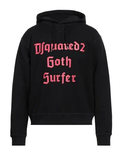 DSQUARED2 DSQUARED2 MAN SWEATSHIRT BLACK SIZE L COTTON, ELASTANE