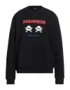 Dsquared2 Arcade Twins Hoodie Sweatshirt With Logo Print In Black