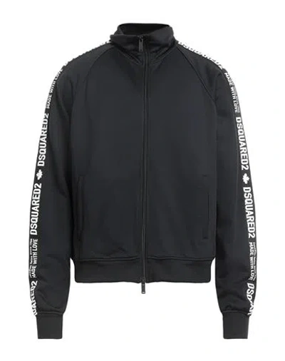 Dsquared2 Woman Sweatshirt Black Size L Polyamide, Cotton