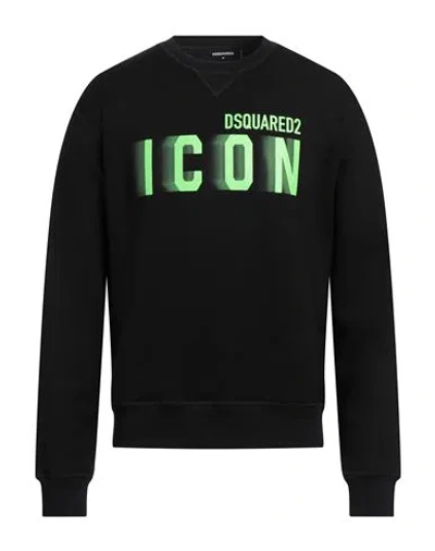 DSQUARED2 DSQUARED2 MAN SWEATSHIRT BLACK SIZE M COTTON