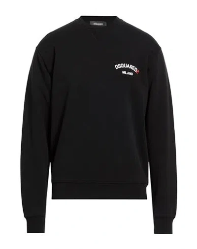 Dsquared2 Man Sweatshirt Black Size M Cotton