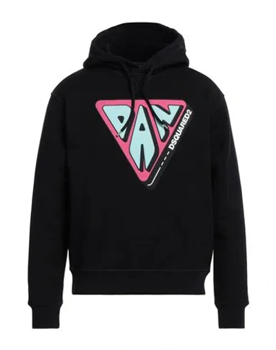 Dsquared2 Man Sweatshirt Black Size L Cotton