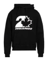 Dsquared2 Printed Hoodie In Black