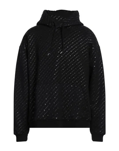 Dsquared2 Man Sweatshirt Black Size M Cotton, Elastane