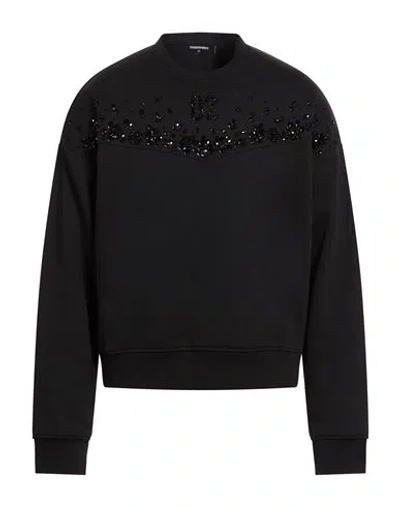 Dsquared2 Man Sweatshirt Black Size M Cotton, Polyester