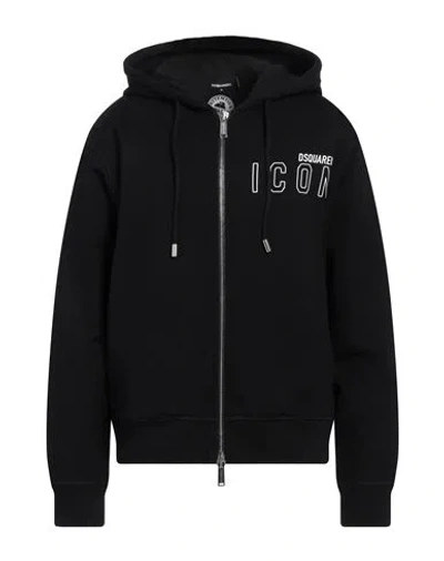 Dsquared2 Man Sweatshirt Black Size S Cotton