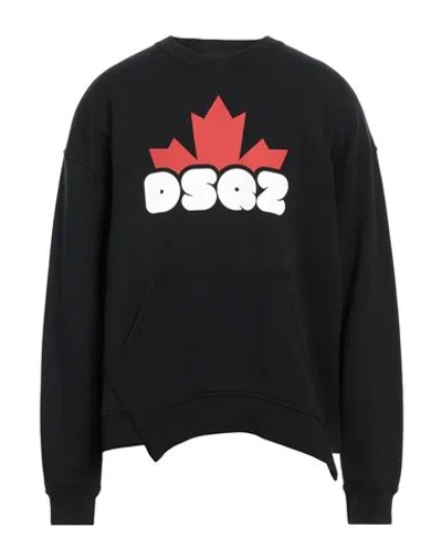 Dsquared2 Man Sweatshirt Black Size S Cotton