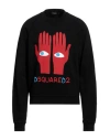Dsquared2 Man Sweatshirt Black Size S Cotton, Elastane