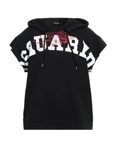 Dsquared2 Man Sweatshirt Black Size S Cotton, Elastane