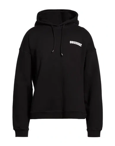 Dsquared2 Man Sweatshirt Black Size Xl Cotton