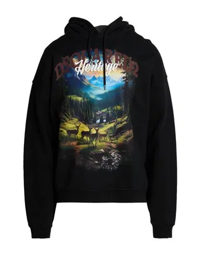 Dsquared2 Man Sweatshirt Black Size Xl Cotton