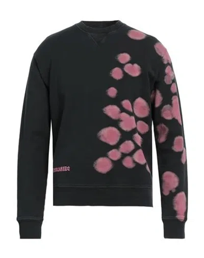 Dsquared2 Man Sweatshirt Black Size L Cotton