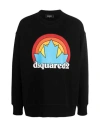 Dsquared2 Printed Cotton Jersey Sweatshirt In Black