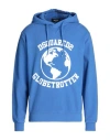 Dsquared2 Man Sweatshirt Blue Size L Cotton, Elastane In Blue