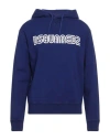 Dsquared2 Man Sweatshirt Blue Size M Cotton, Elastane