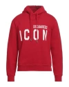 Dsquared2 Man Sweatshirt Brick Size S Cotton, Elastane In Red