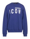 Dsquared2 Man Sweatshirt Bright Blue Size Xxxl Cotton