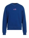Dsquared2 Man Sweatshirt Bright Blue Size Xxxl Cotton, Elastane
