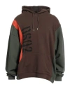 Dsquared2 Man Sweatshirt Brown Size Xl Cotton In Brown