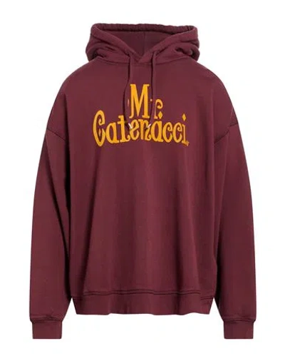 Dsquared2 Man Sweatshirt Burgundy Size S Cotton In Red