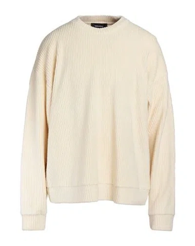 Dsquared2 Man Sweatshirt Cream Size L Cotton, Polyamide In Nude