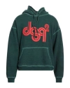 Dsquared2 Man Sweatshirt Dark Green Size Xl Cotton, Elastane In Green