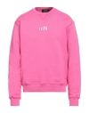 Dsquared2 Man Sweatshirt Fuchsia Size L Cotton, Elastane In Pink