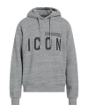 Dsquared2 Man Sweatshirt Grey Size L Cotton