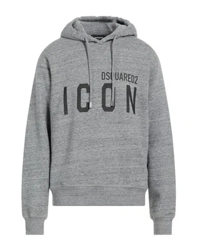 Dsquared2 Man Sweatshirt Grey Size L Cotton