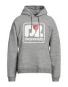 Dsquared2 Man Sweatshirt Grey Size L Cotton In Grey