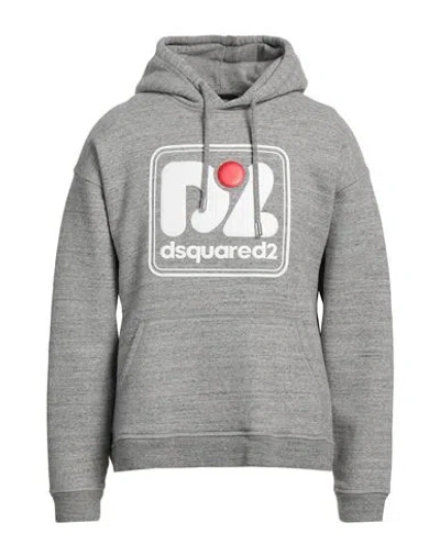 Dsquared2 Man Sweatshirt Grey Size L Cotton In Grigio