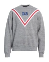 Dsquared2 Man Sweatshirt Grey Size L Cotton In Grey