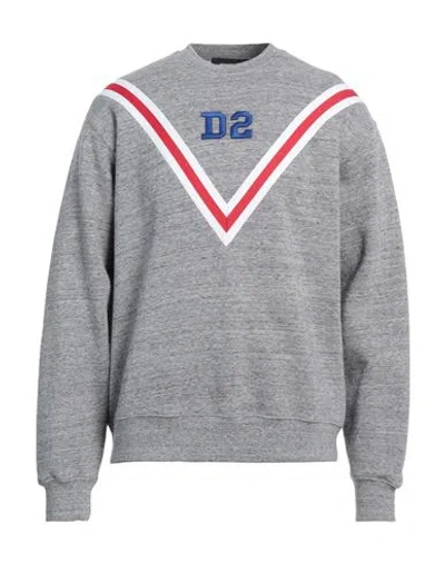 DSQUARED2 DSQUARED2 MAN SWEATSHIRT GREY SIZE S COTTON