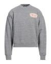 Dsquared2 Man Sweatshirt Grey Size L Cotton, Elastane In Grey