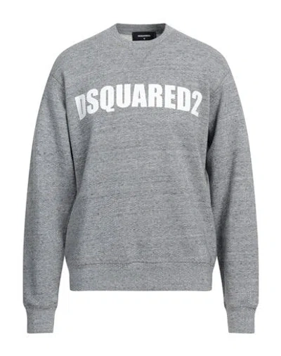 Dsquared2 All-over Rhinestone Crew-neck Sweatshirt In Grey