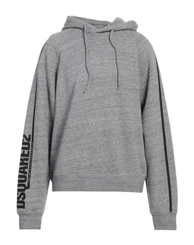 Dsquared2 Man Sweatshirt Grey Size L Cotton In Gray