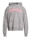 Dsquared2 Grey Cotton Sweatshirt With Logo In Gray