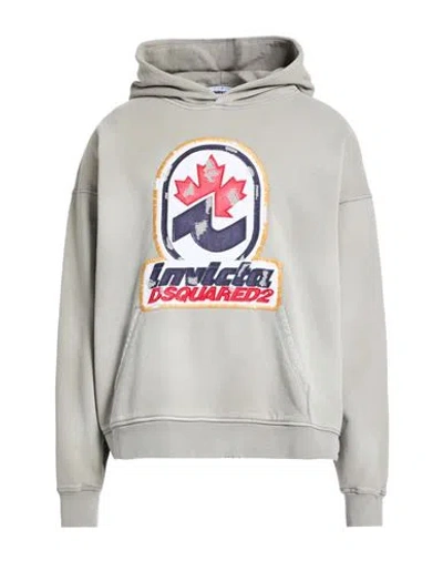 Dsquared2 Man Sweatshirt Grey Size L Cotton In Multi