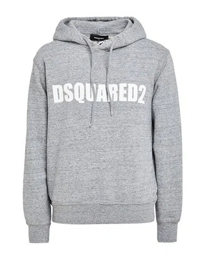 Dsquared2 Man Sweatshirt Grey Size L Cotton, Elastane