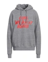 Dsquared2 Man Sweatshirt Grey Size L Cotton, Elastane In Grey