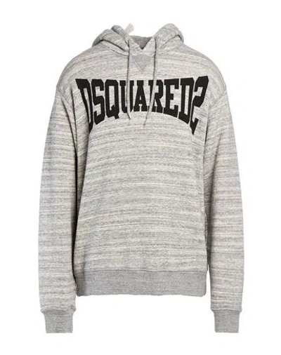 Dsquared2 Man Sweatshirt Grey Size M Cotton In Gray