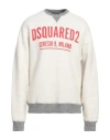 Dsquared2 Man Sweatshirt Grey Size Xxl Cotton, Lyocell
