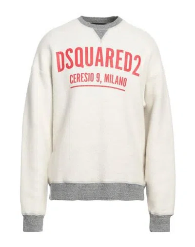 Dsquared2 Man Sweatshirt Grey Size Xxl Cotton, Lyocell